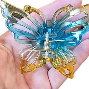 OMBRE hair clip claw yellow, turquoise #yt